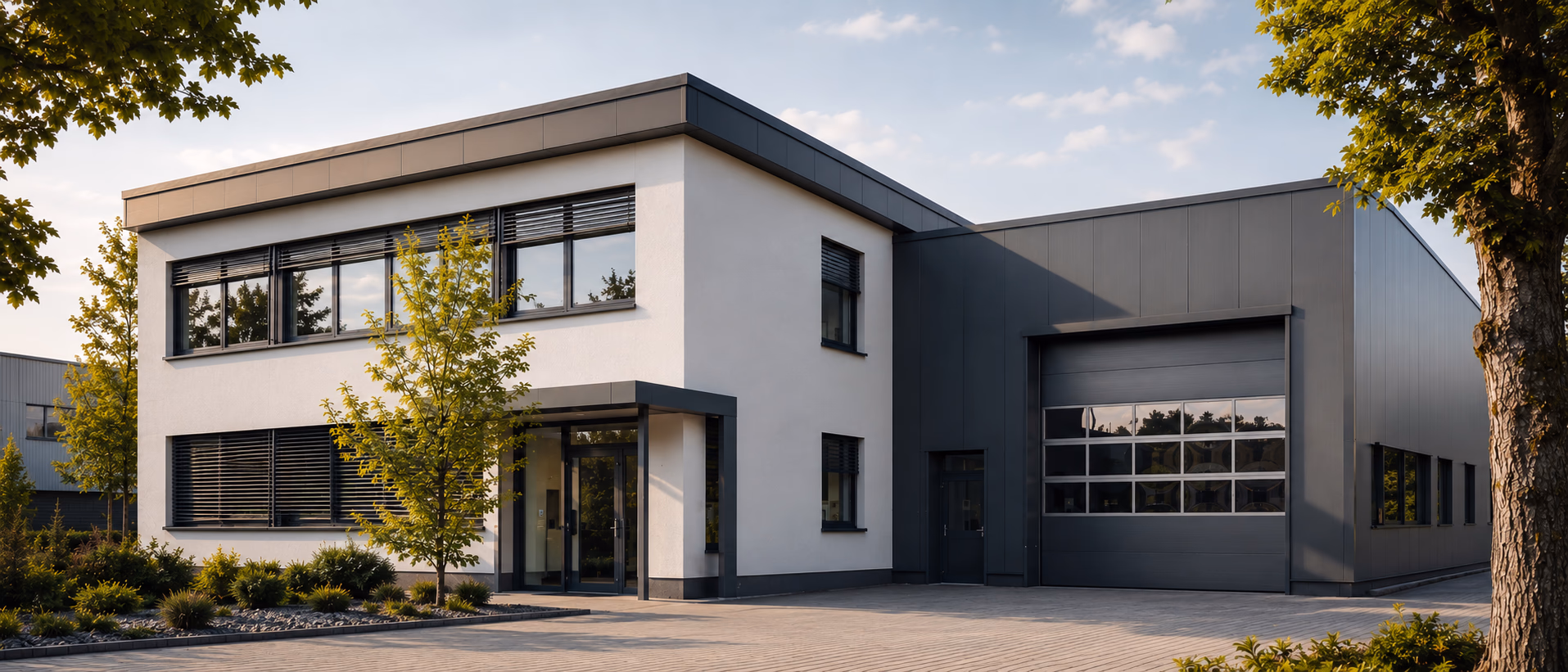 Ude-Werkstatt und Büro-Außenaufnahme, Rhein-Main